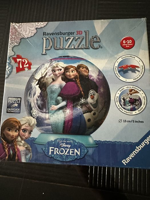 Puzzle 3D kula Anna i Elza
