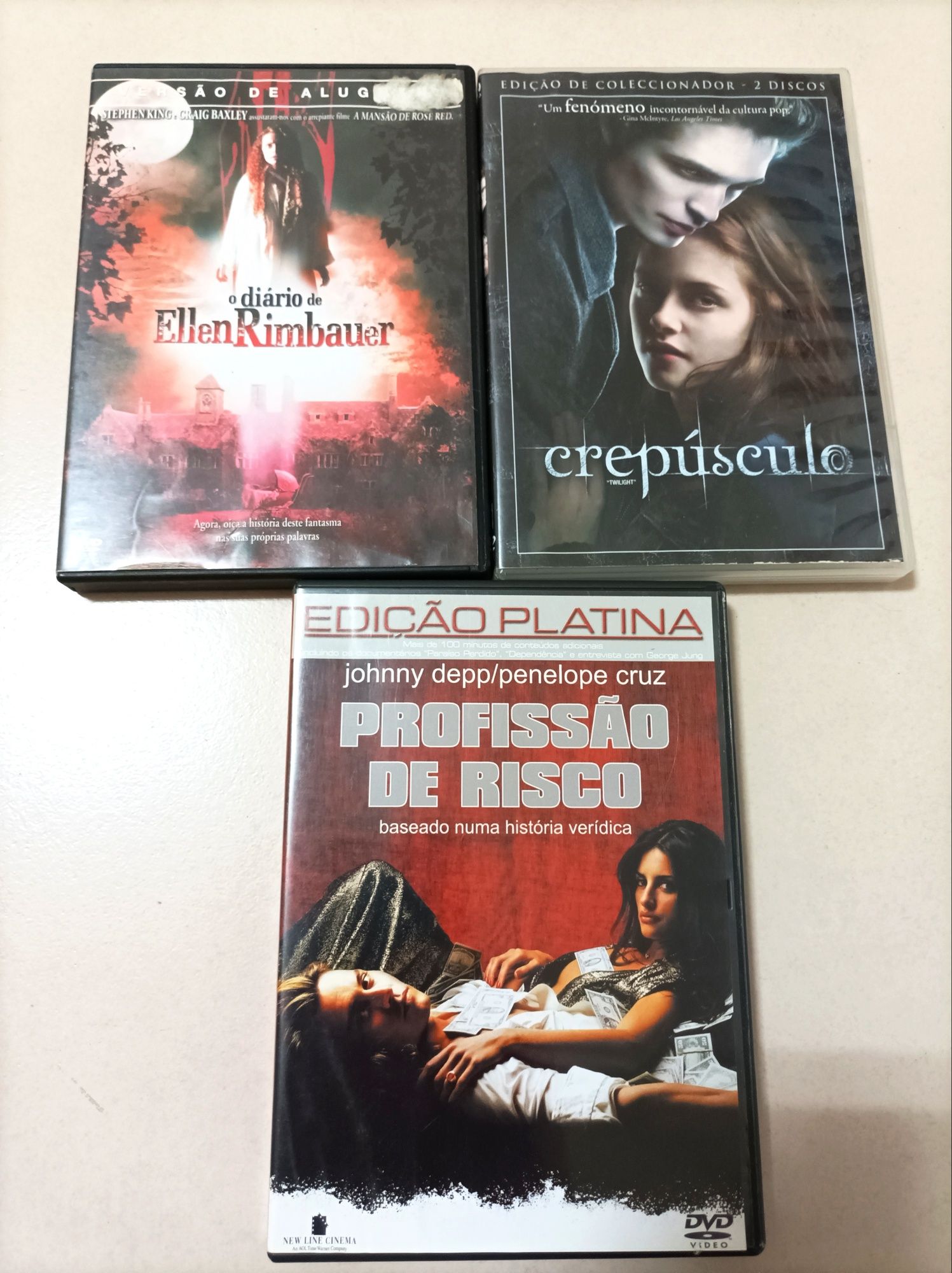 Lote de 9 DVDs com Filmes de Acção / Terror