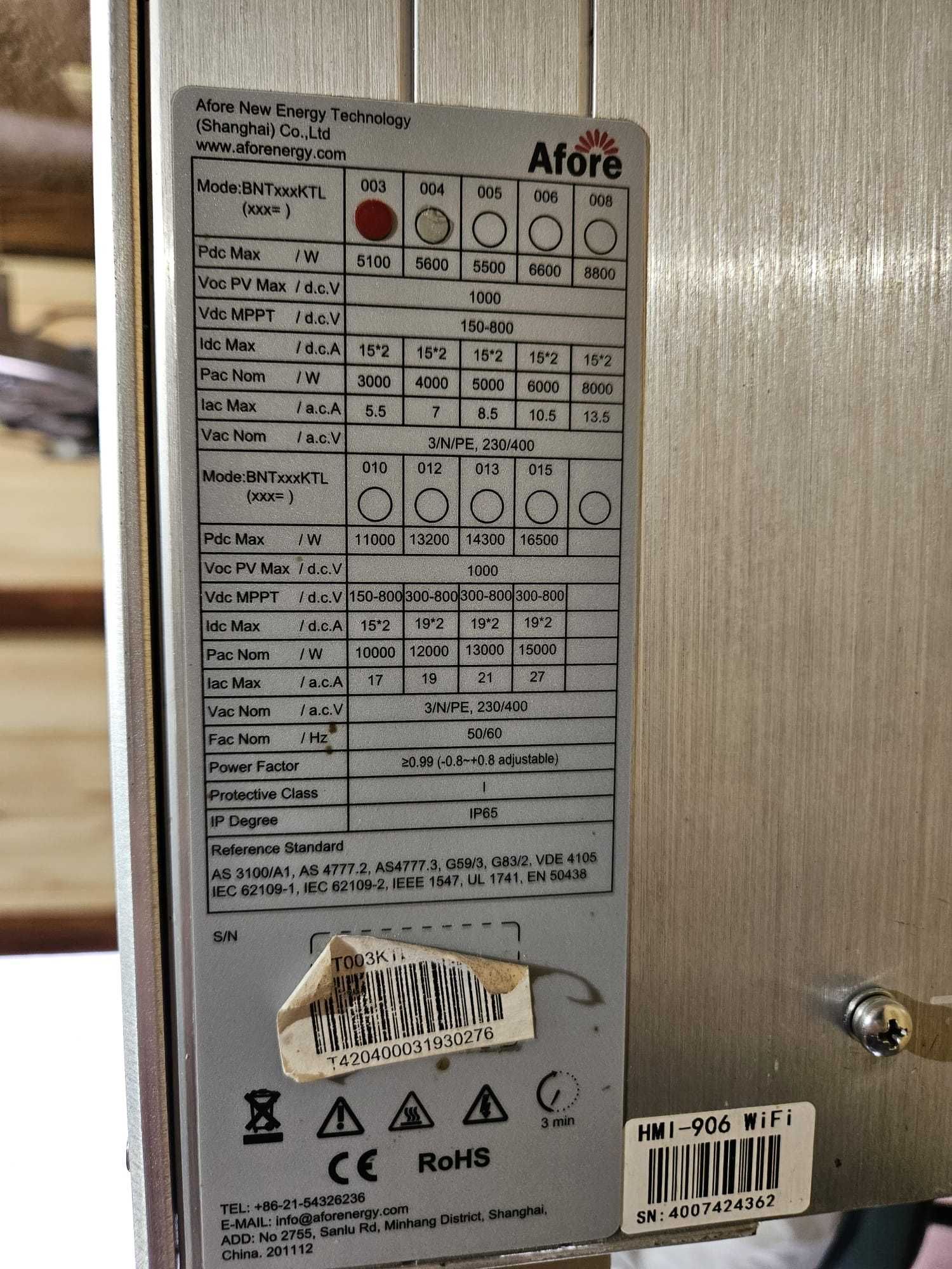 Falownik inwerter AFORE 3kW 3F BNT003KTL