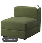 Nowe Pokrycie 2 kolory JÄTTEBO z Ikea modułi 1 os. Szare i zielone 
mo