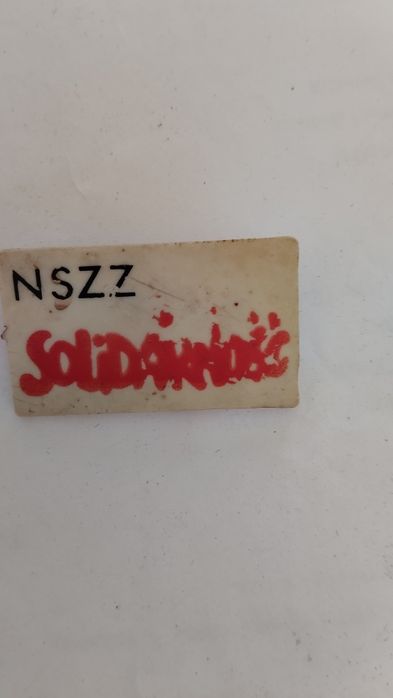 Stara przypinka NSZZ solidarność