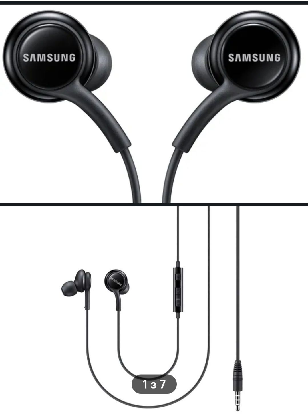 Навушники вкладиші дротові Samsung 3.5mm Earphones EO-IA500