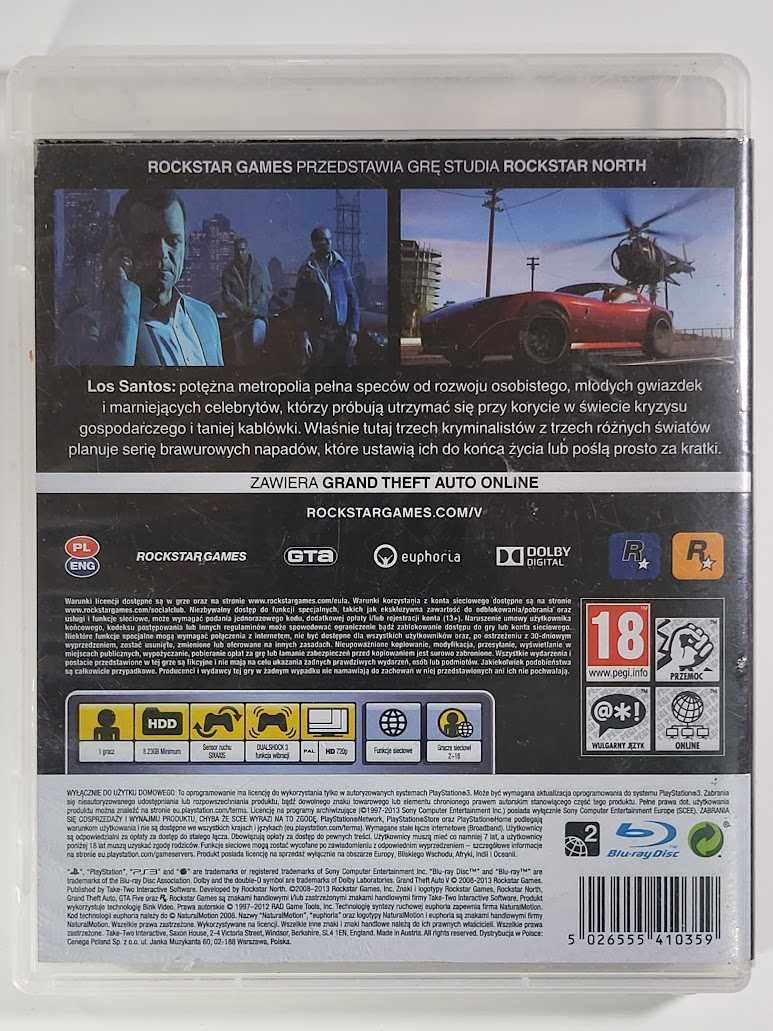 Grand Theft Auto V / GTA 5 / Gra PS3 / Sklep z grami / Skup gier / WWA