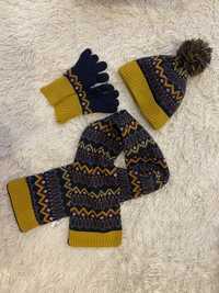 Набір шапка шарф George 4-8 років 104-122 рукавиці
