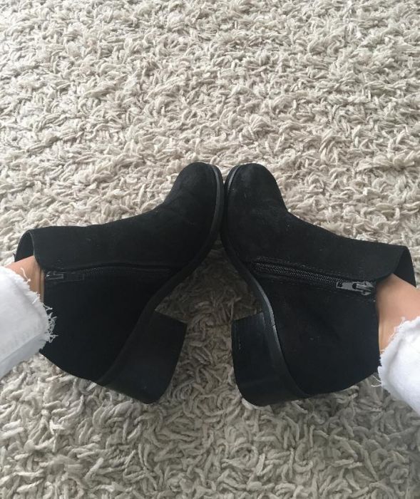 Botki sztyblety kozaki muszkieterki 37 new look złoty zip