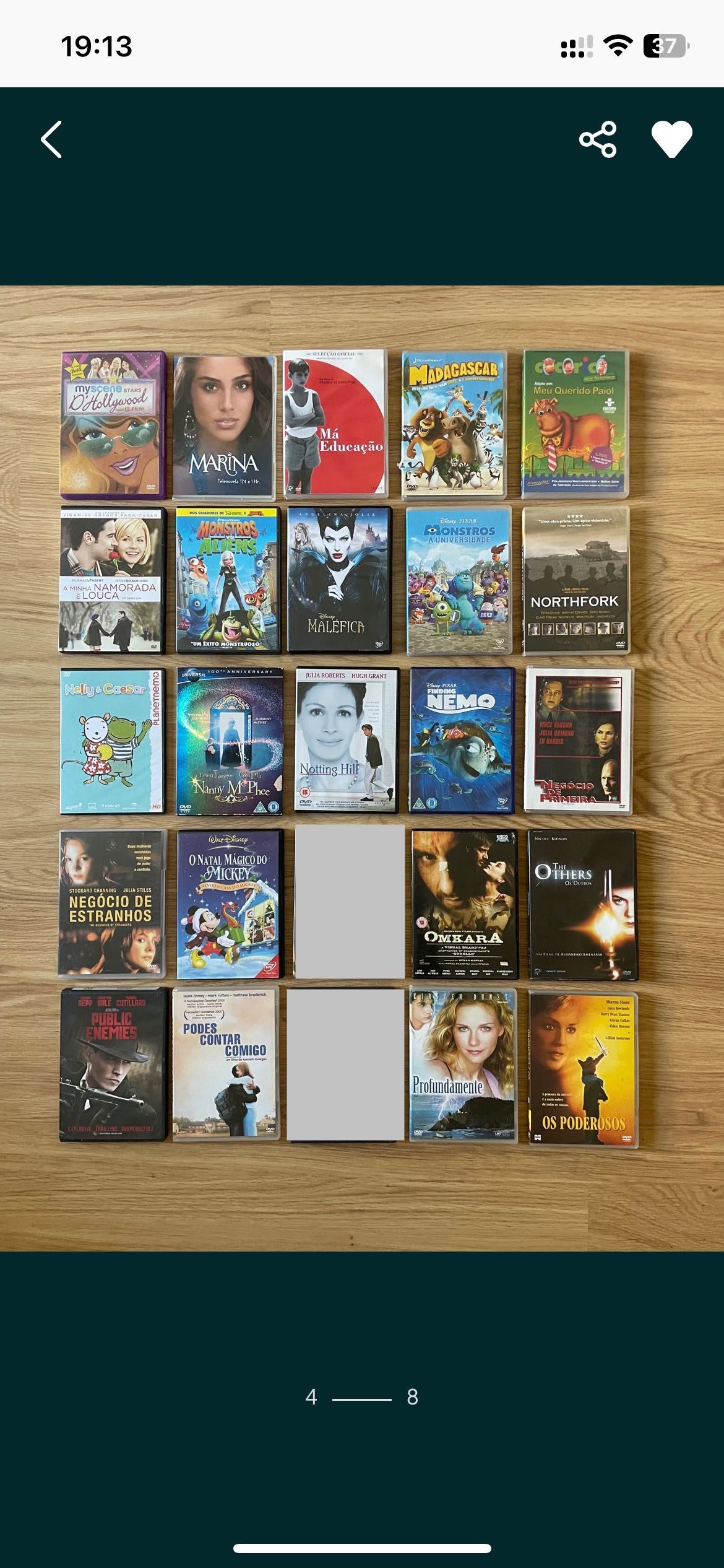 Vários filmes em DVD