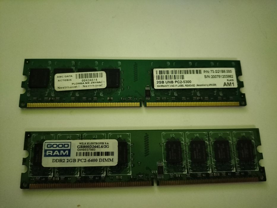 Pamięć RAM DDR2 3x 2gb