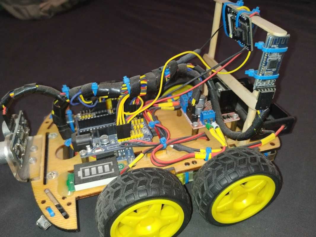 Игрушка Arduino Машинка робот платформа ( деревянная ) программируемая
