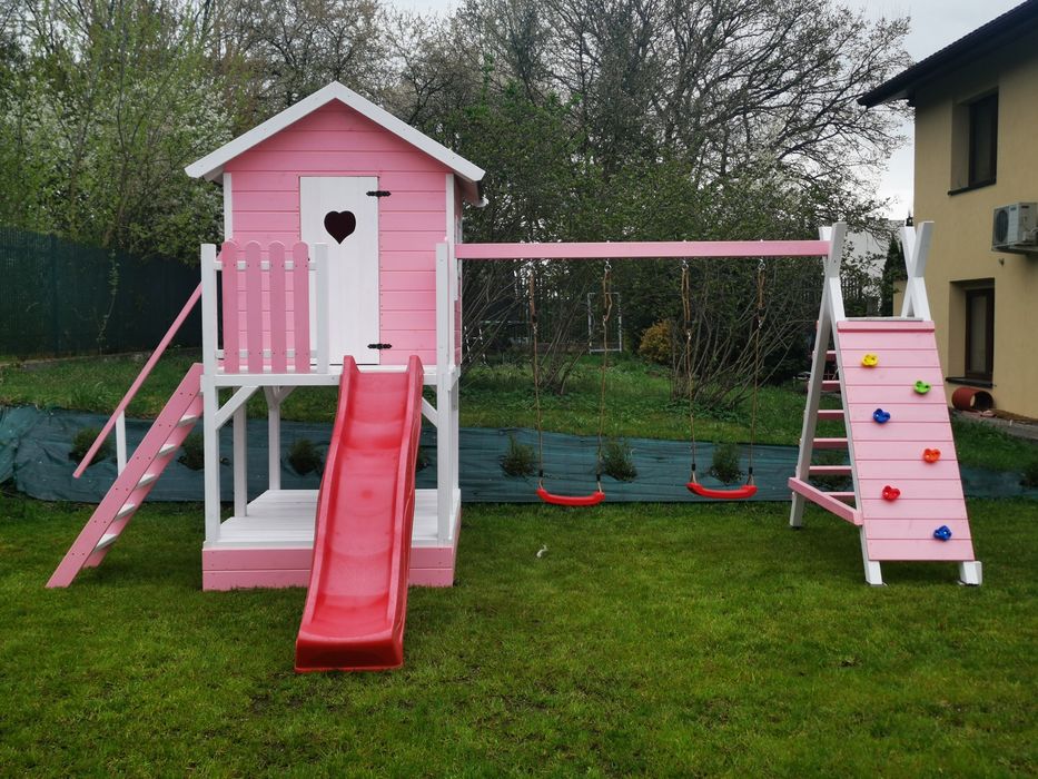 Plac zabaw, domek dla dzieci Kraina Różowych Marzeń od wooddrewu