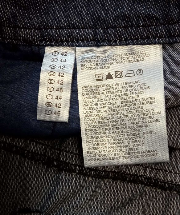 юбка джинсовая Clockhouse волной мини