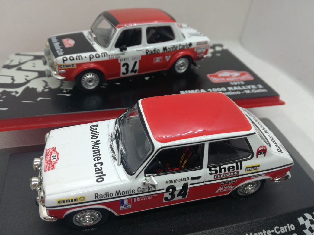 vN.3 Equipa Radio Monte Carlo Miniaturas 1/43 anos 73 e 73 Raganotti e