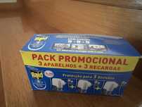 Difusor anti mosquitos Raid triplo ambiente casa