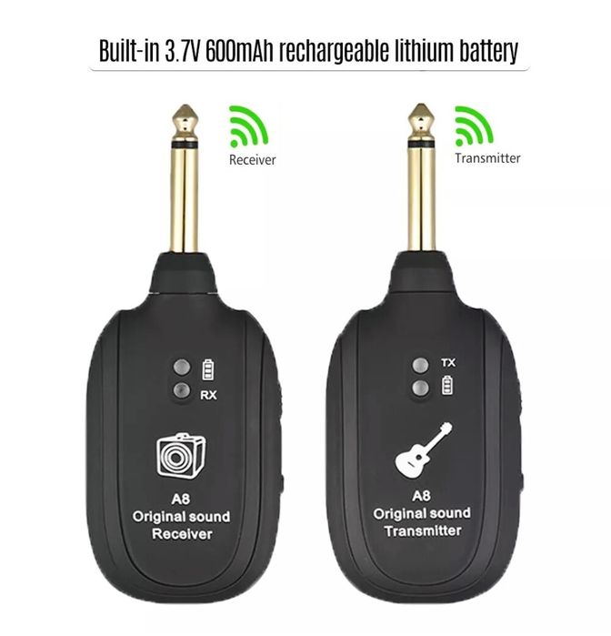 Kit de transmissão sem fios para guitarra, baixo,etc novo!