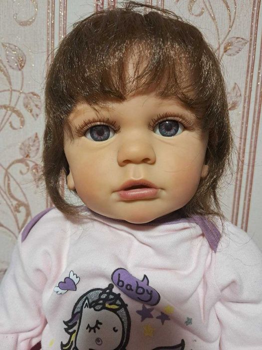 Кукла дівчинка реборн reborn та 3 комплекти одягу
