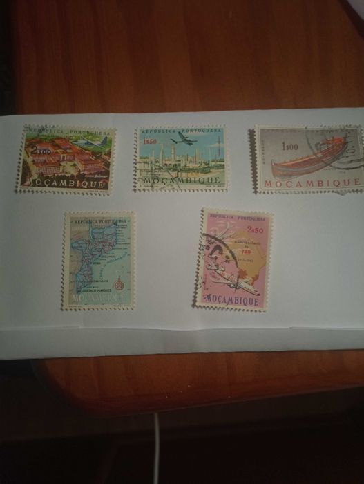 Selos de Moçambique usados
