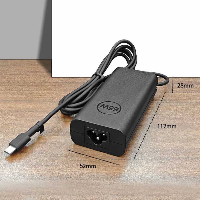 Блок живлення Dell HP Lenovo Type-C 65W 20V 3.25A, новий адаптер USB-C