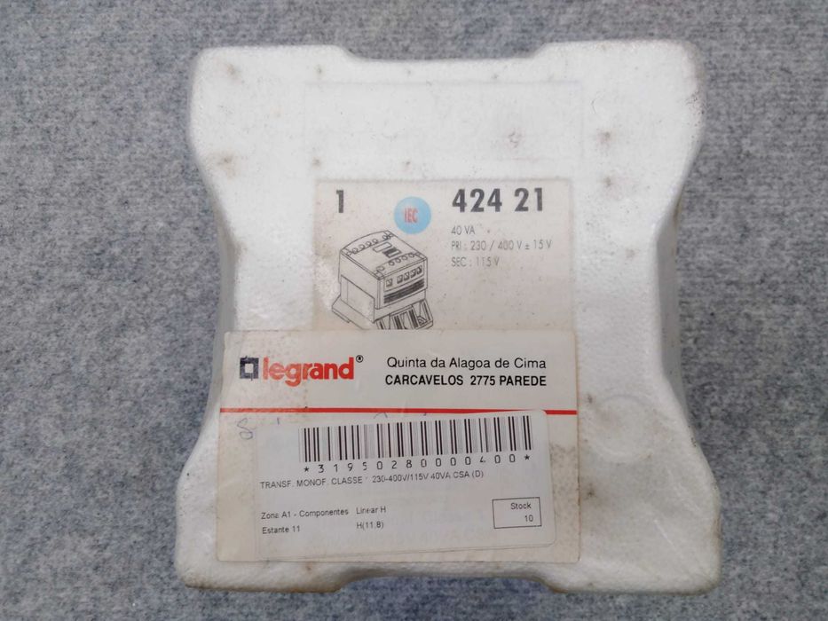 Transformador monofásico 230/400 - 115V  40VA