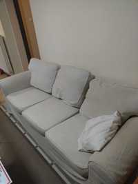 Sofa biała i szezlong