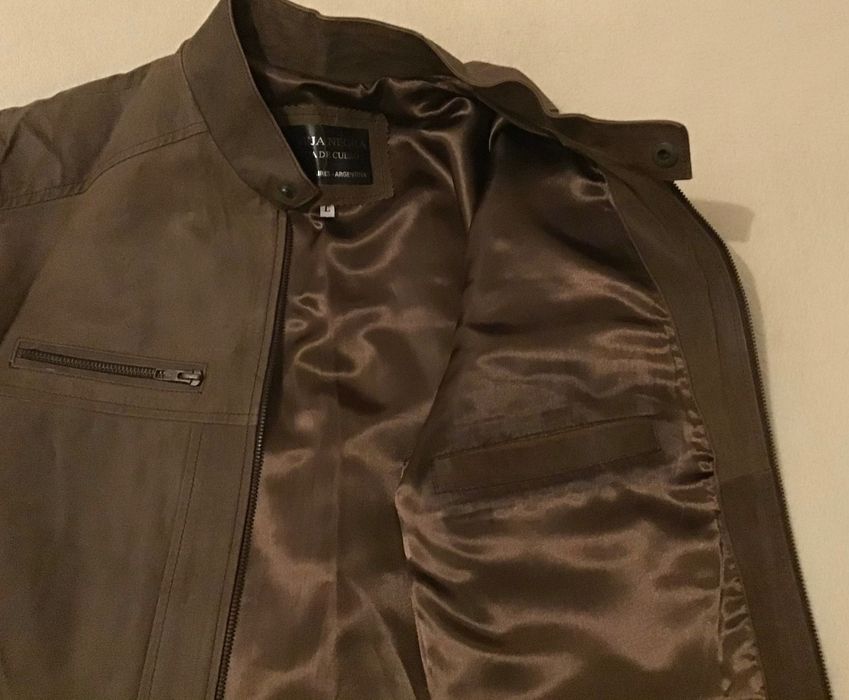 Casaco em pele genuína