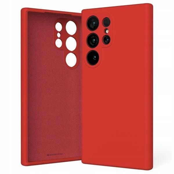 Etui do Galaxy S24 Ultra Mercury Silicone czerwone