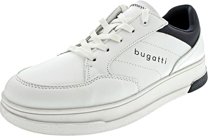BUGATTI Męskie Trampki Stylowe Białe Rozmiar 41