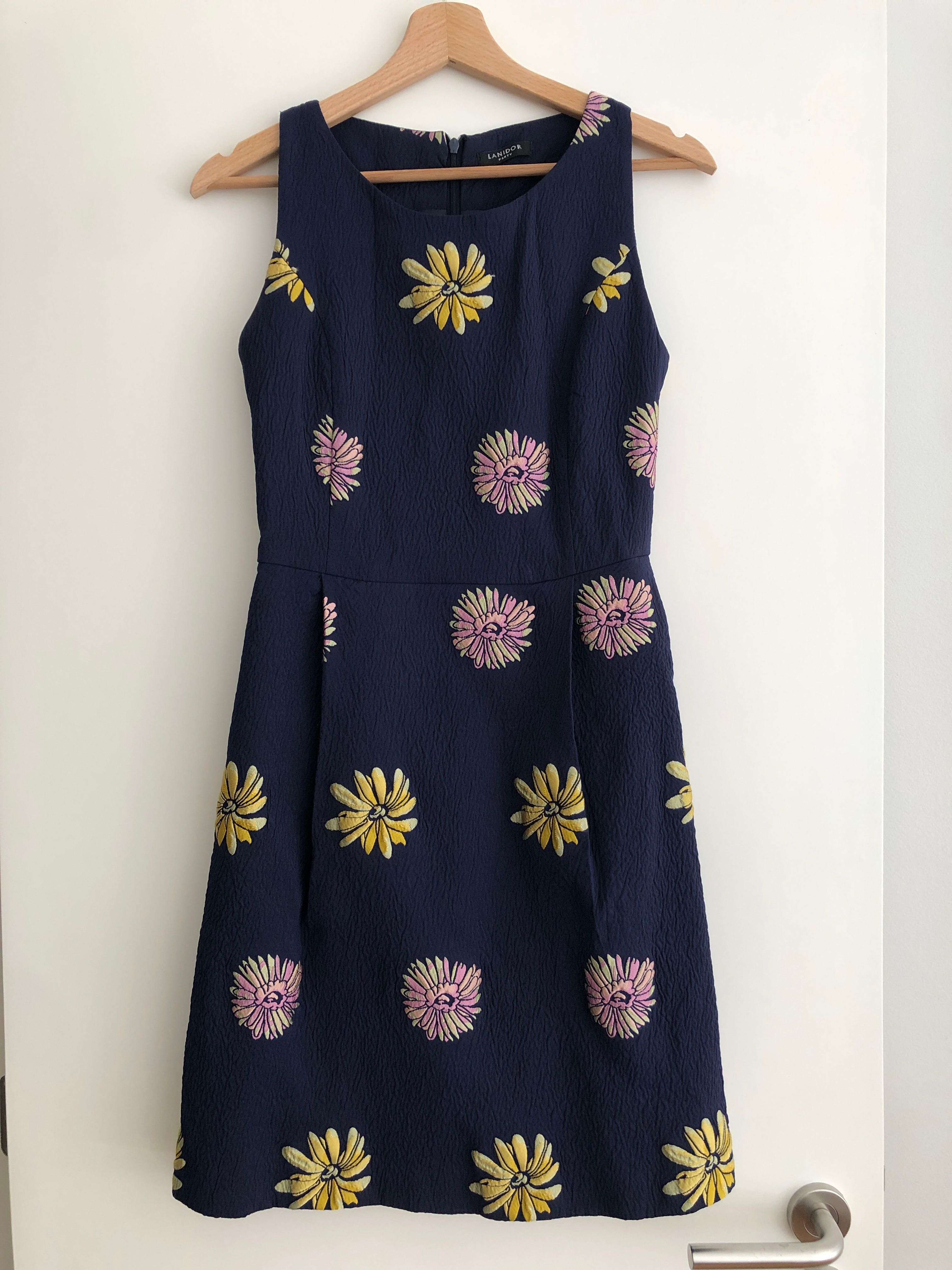 Vestido Azul comFlores