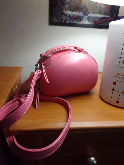 Сумка -клач  розовая  женская.