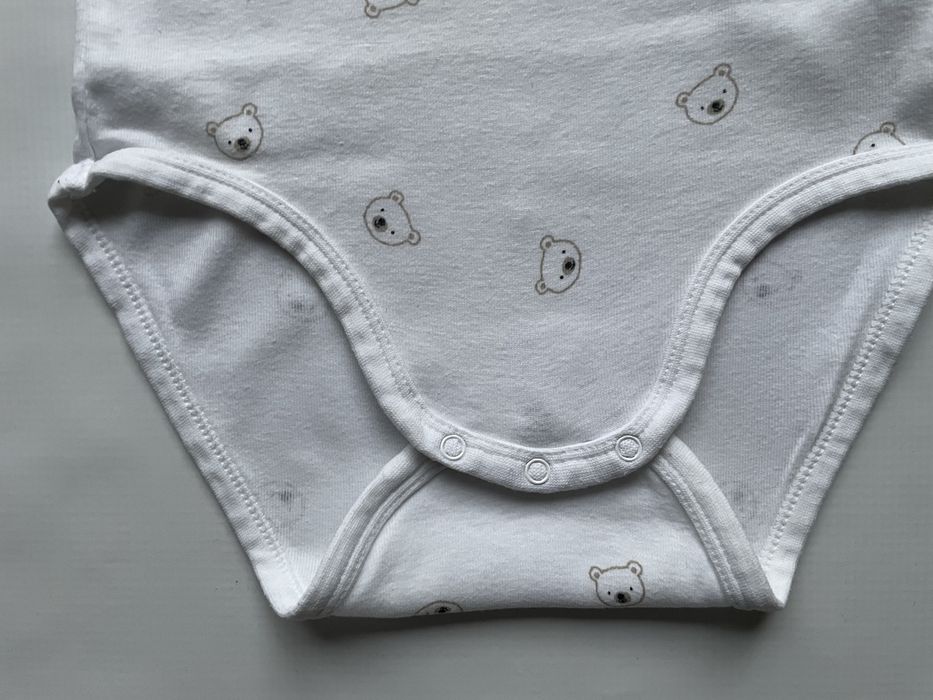 Body H&M 98 bawełna organiczna misie długi rękaw