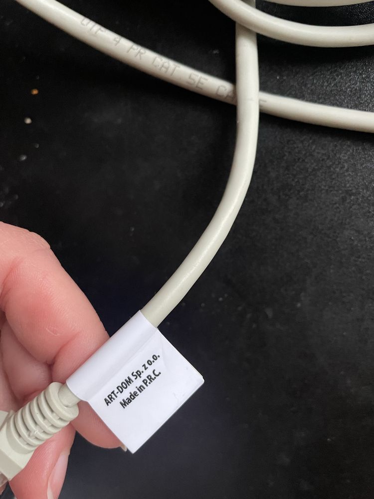 Kabel sieciowy LAN ethernet dlugi, sprawny