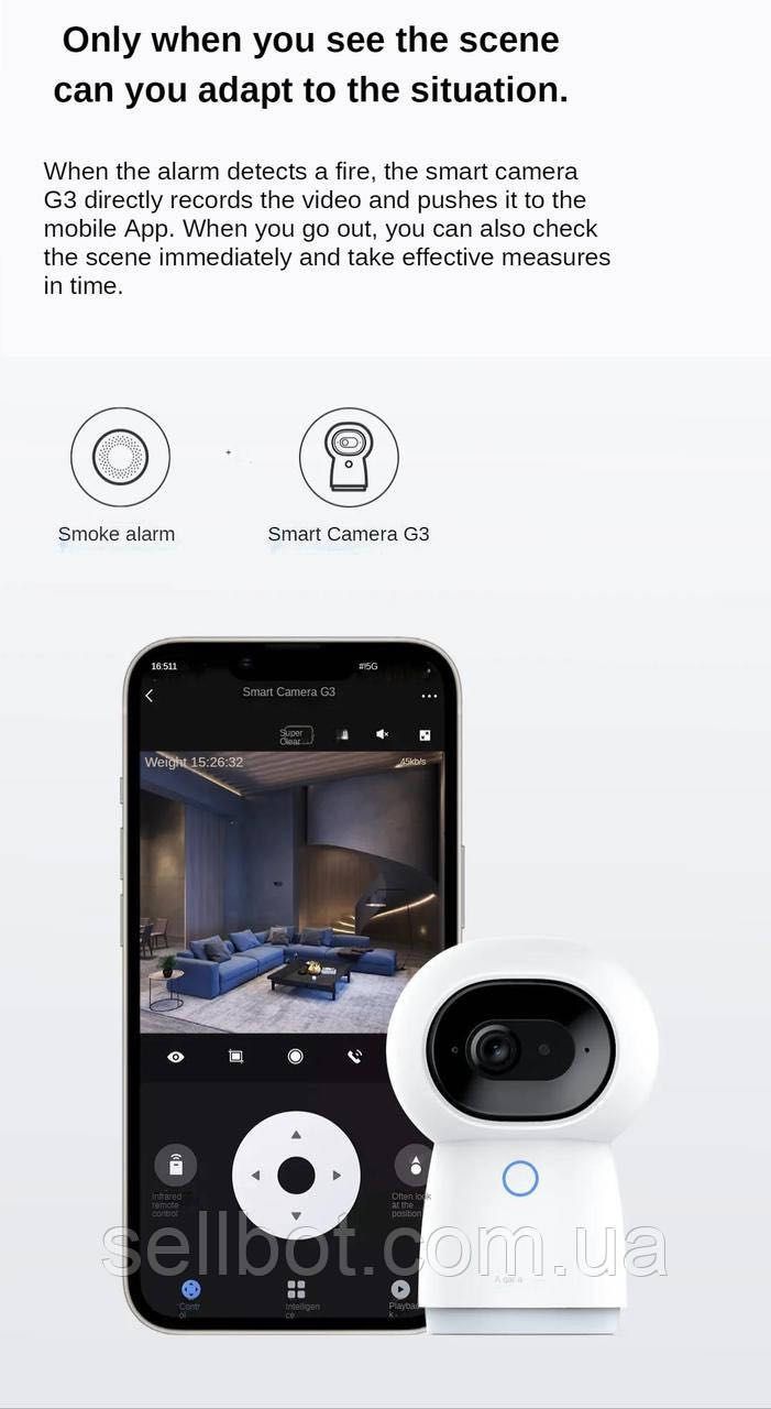 ⫸Датчик диму Aqara Smart Smoke Detector Sensor JY-GZ-01AQ AppleHomeKit