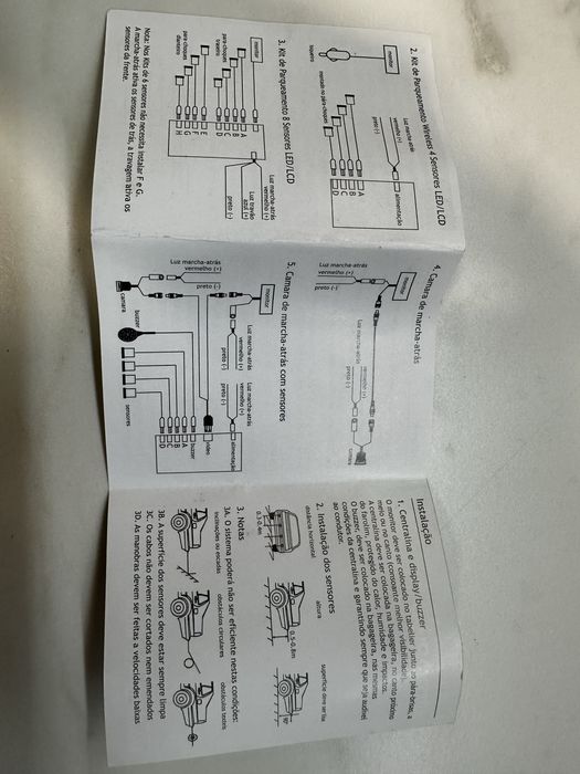 Sensores parqueamento / estacionamento.