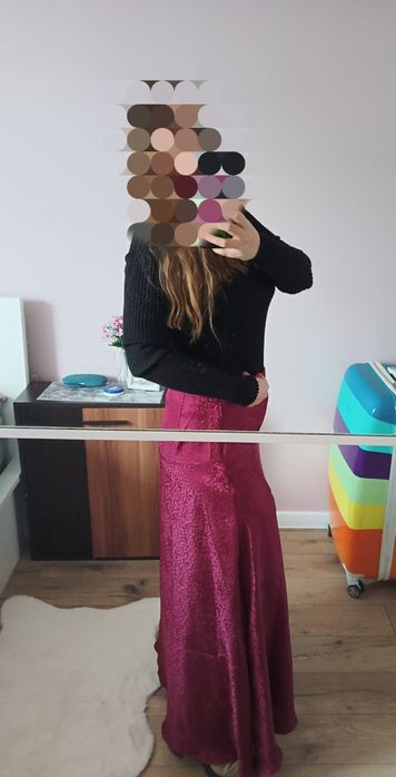 Spódnica maxi Sinsay satyna