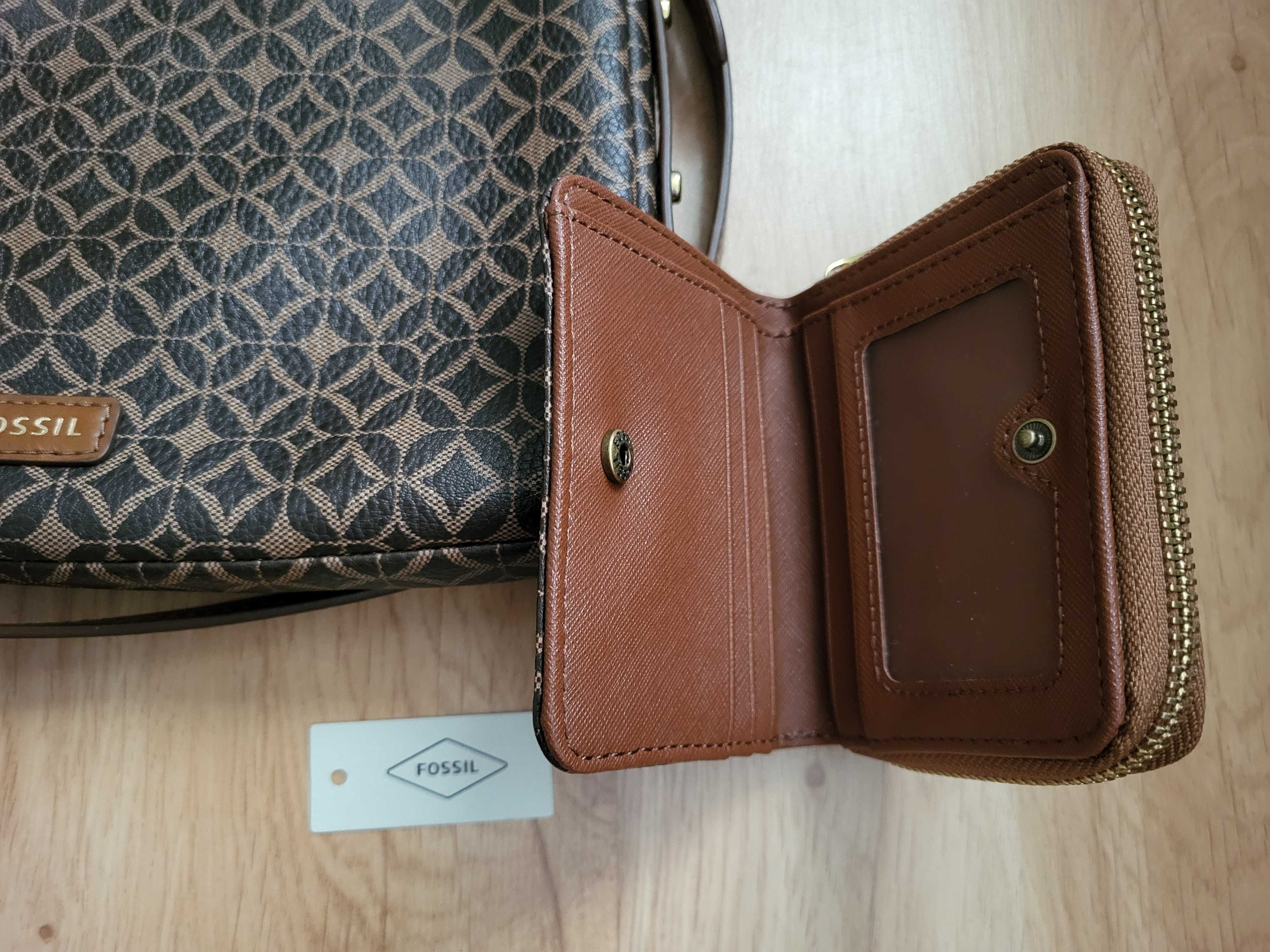 Fossil zestaw torebka + portfel