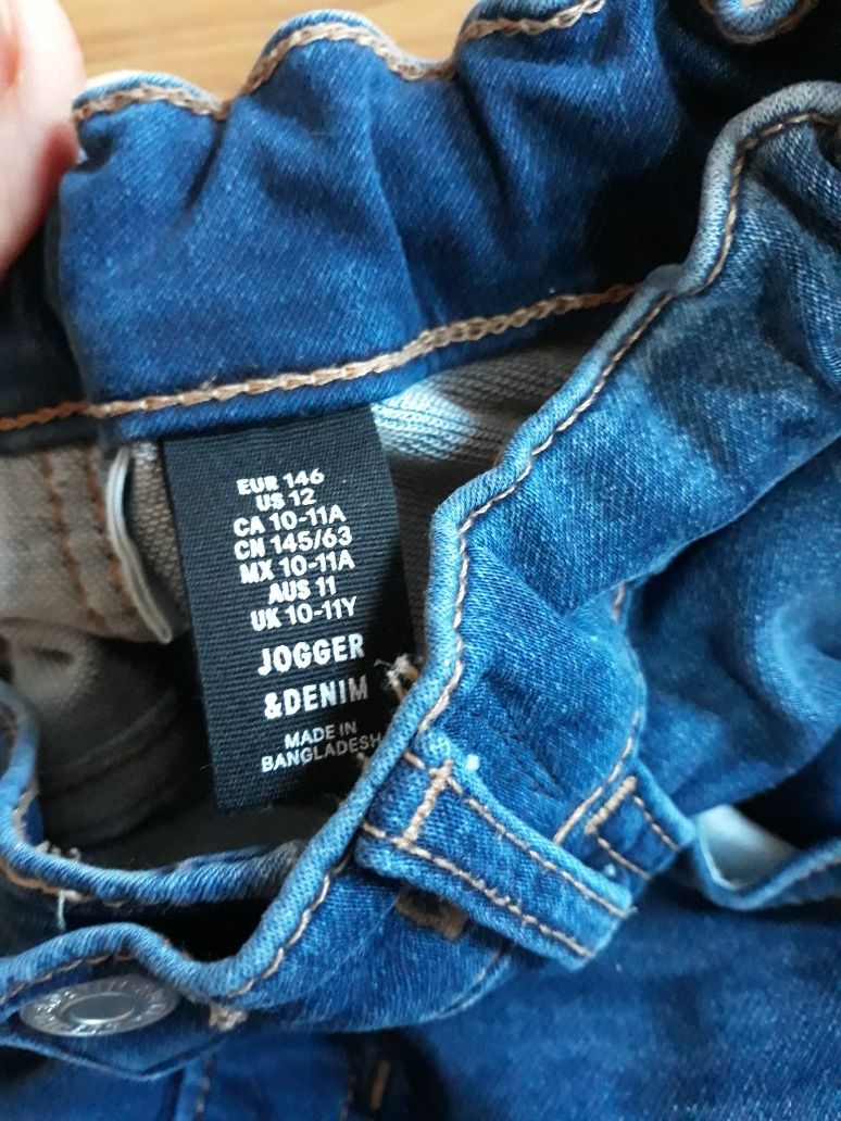 Spodnie chłopięce, jeansy, 140, 146, 2 szt.