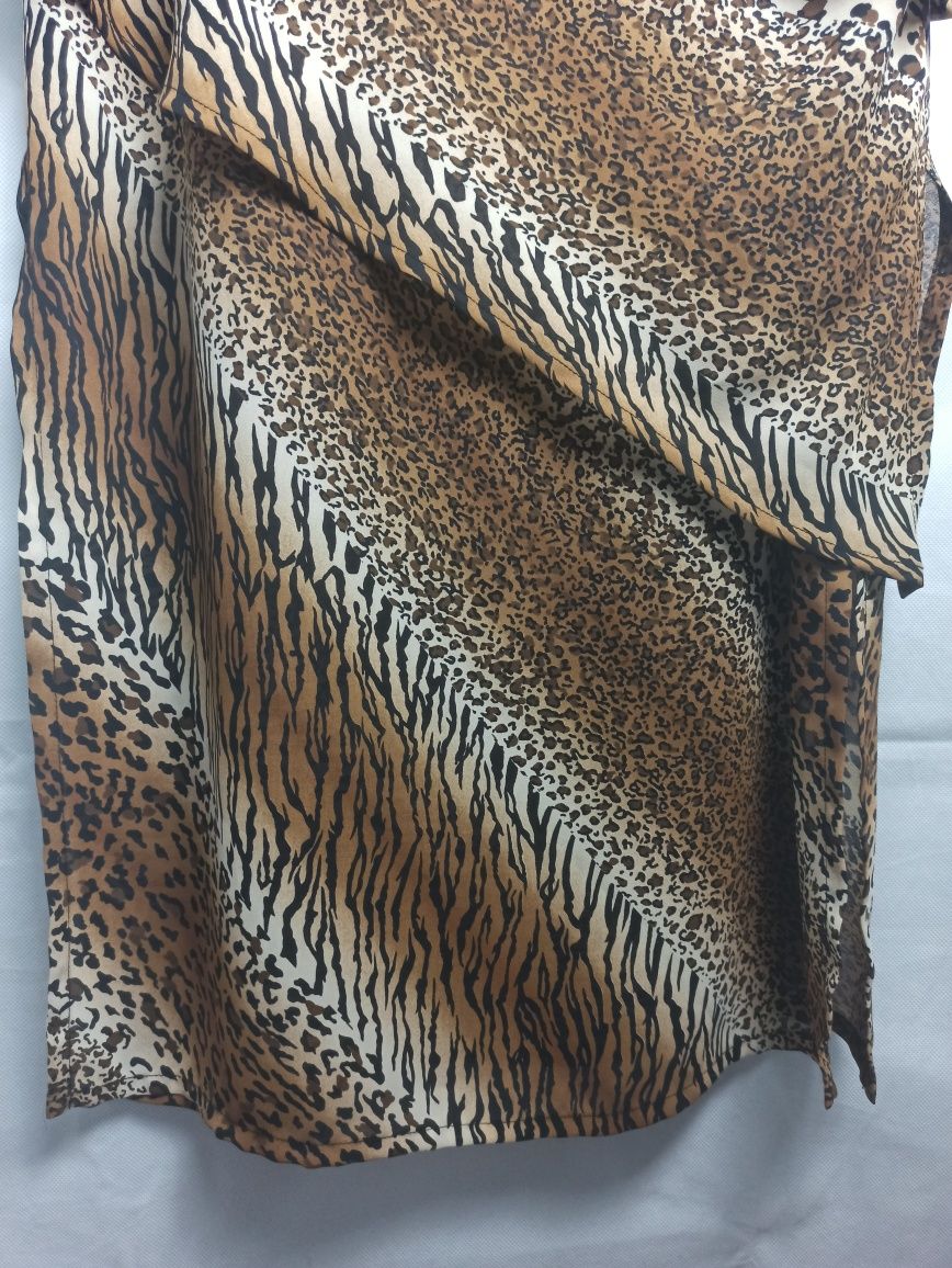 Joseph Ribkoff animal print leopard long dress długa sukienka