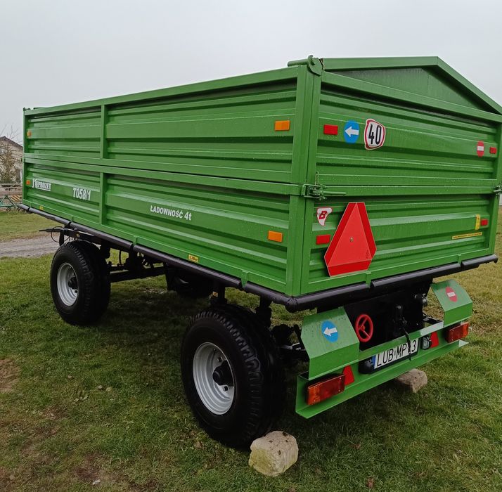Przyczepa rolnicza Meprozet T058/1 wywrotka 4t * nowa zabudowa
