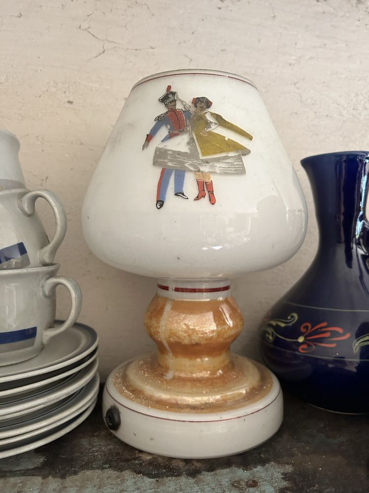 Stara obudowa do lampy vitropol kolekcjonerska taniec mazurek lampa