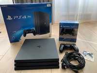 IDEALNE PS4 PlayStation 4 Pro 1TB + 2 pady | JAK NOWE