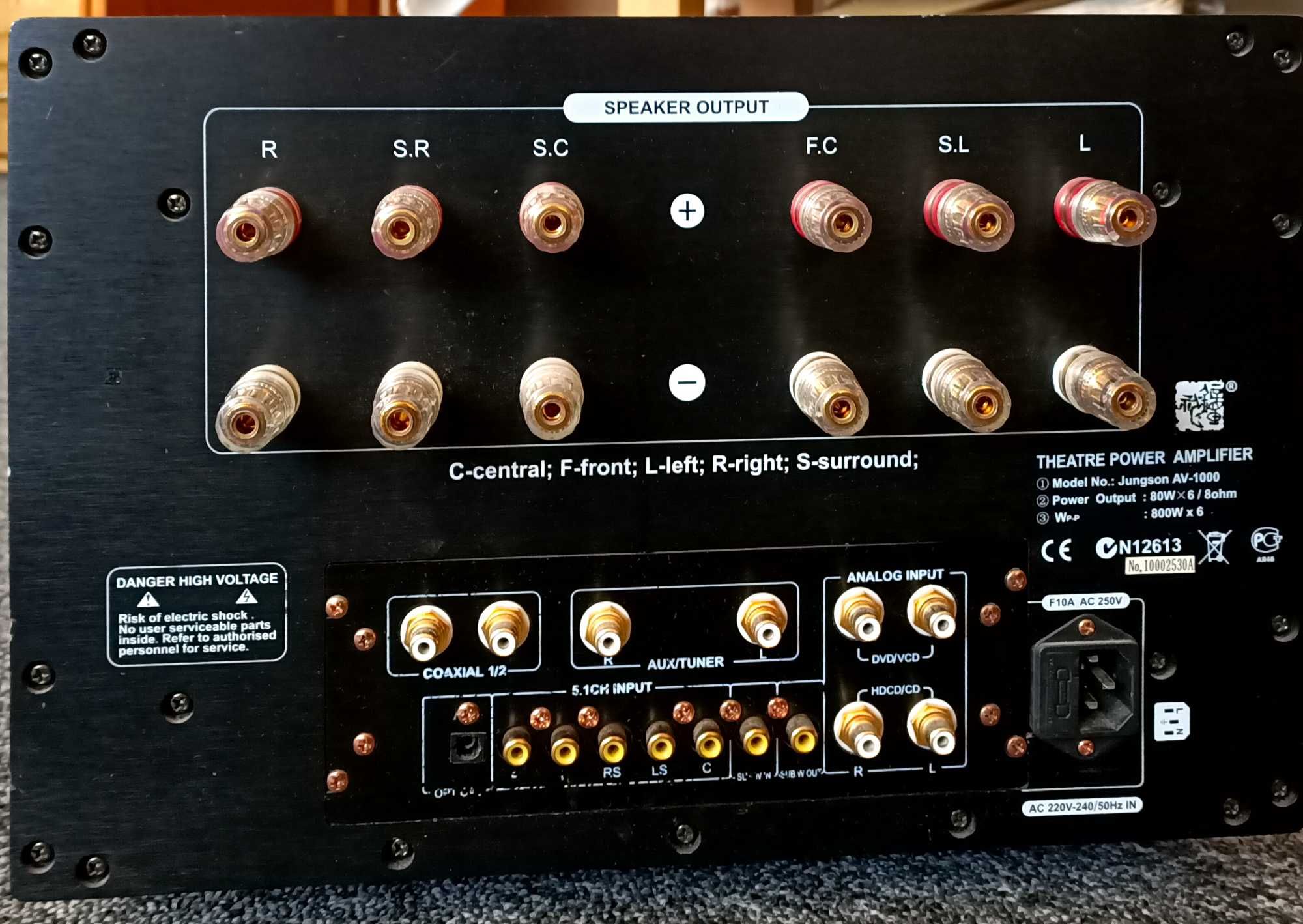 Jungson AV 1000, wzmacniacz