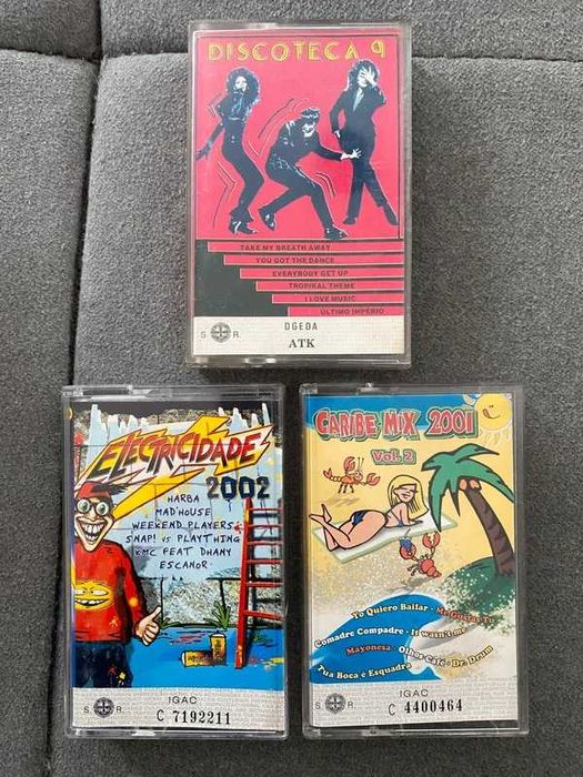 Lote 3 Cassetes - Compilações