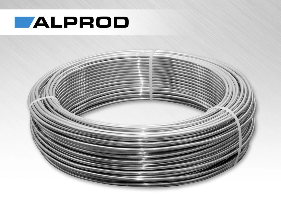 Drut aluminiowy fi 8- 130mb odgrom