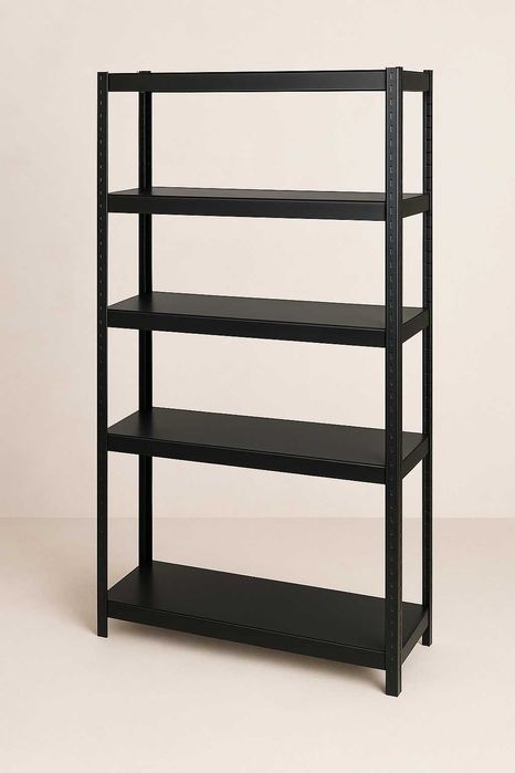 Міцні металеві стелажі 180×90×40 з МДФ, ДСП полицями – різні варіанти.