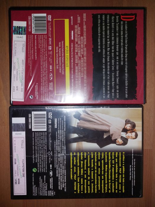 DVDs NOVOS e SELADOS Tarantino "Pulp Fiction & Aberto até Madrugada "