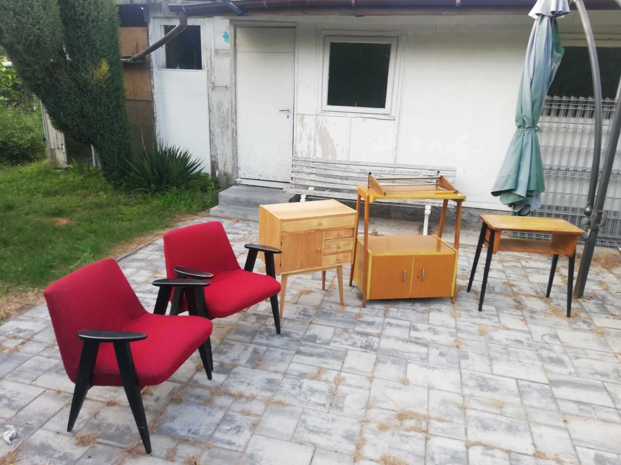Meble PRL Chierowski Puchała szafka spółdzielnia Rzut