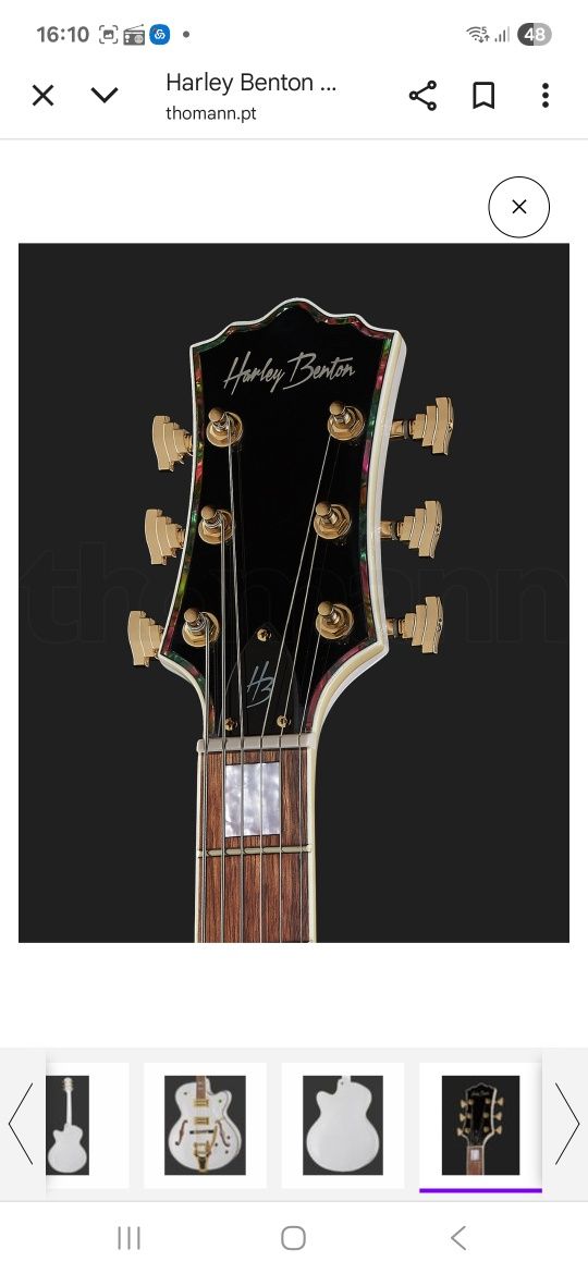 Guitarra Eléctrica Harley Benton Hollow Body Big Tone V