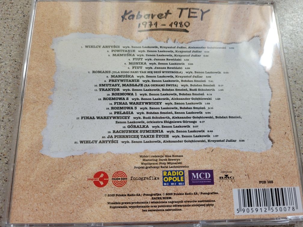 CD Kabaret TEY 1971/1980 Polskie Radio 2003