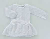 Śliczna biała sukieneczka dla dziewczynki (92)