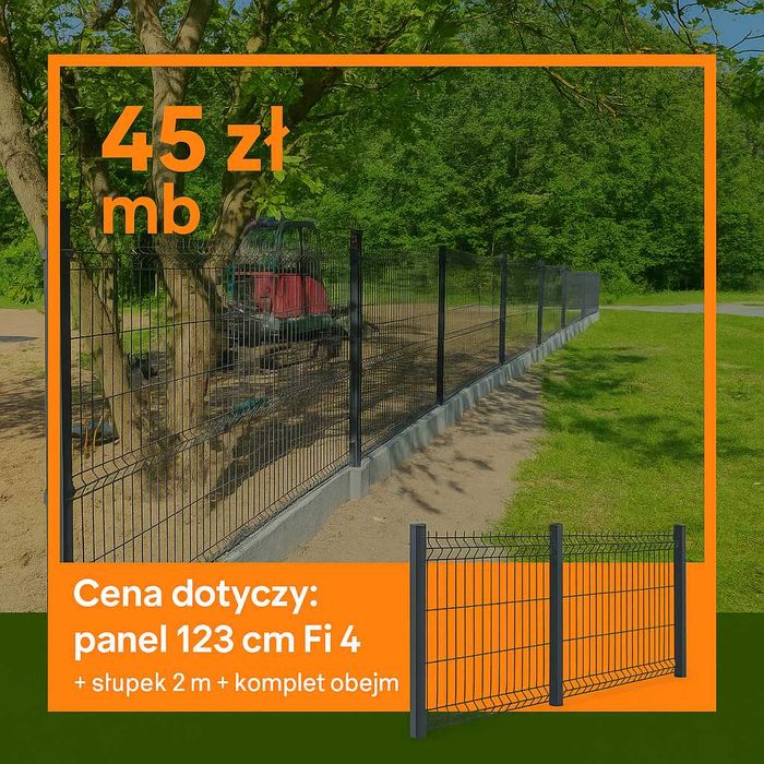 Ogrodzenia panelowe z montażem, panele, siatka, słupki - cała Polska