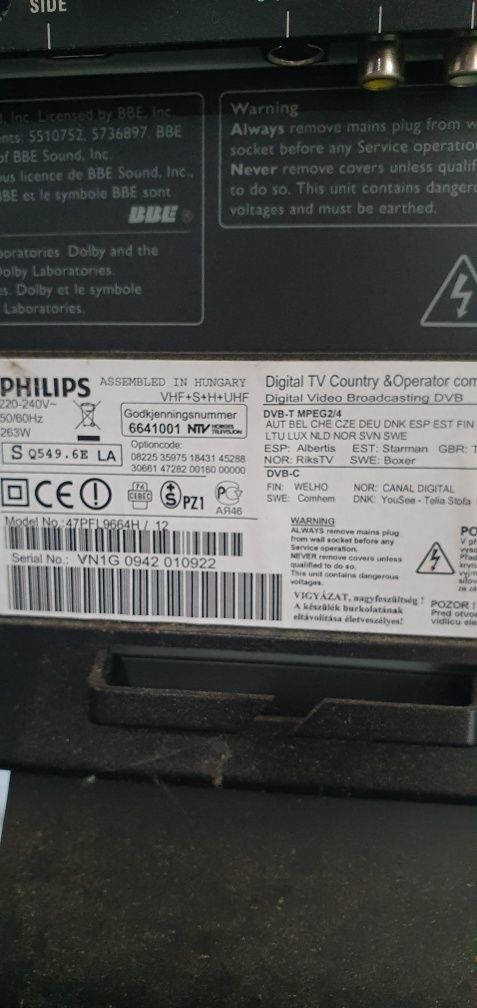 Telewizor Philips 47cali Ambilight