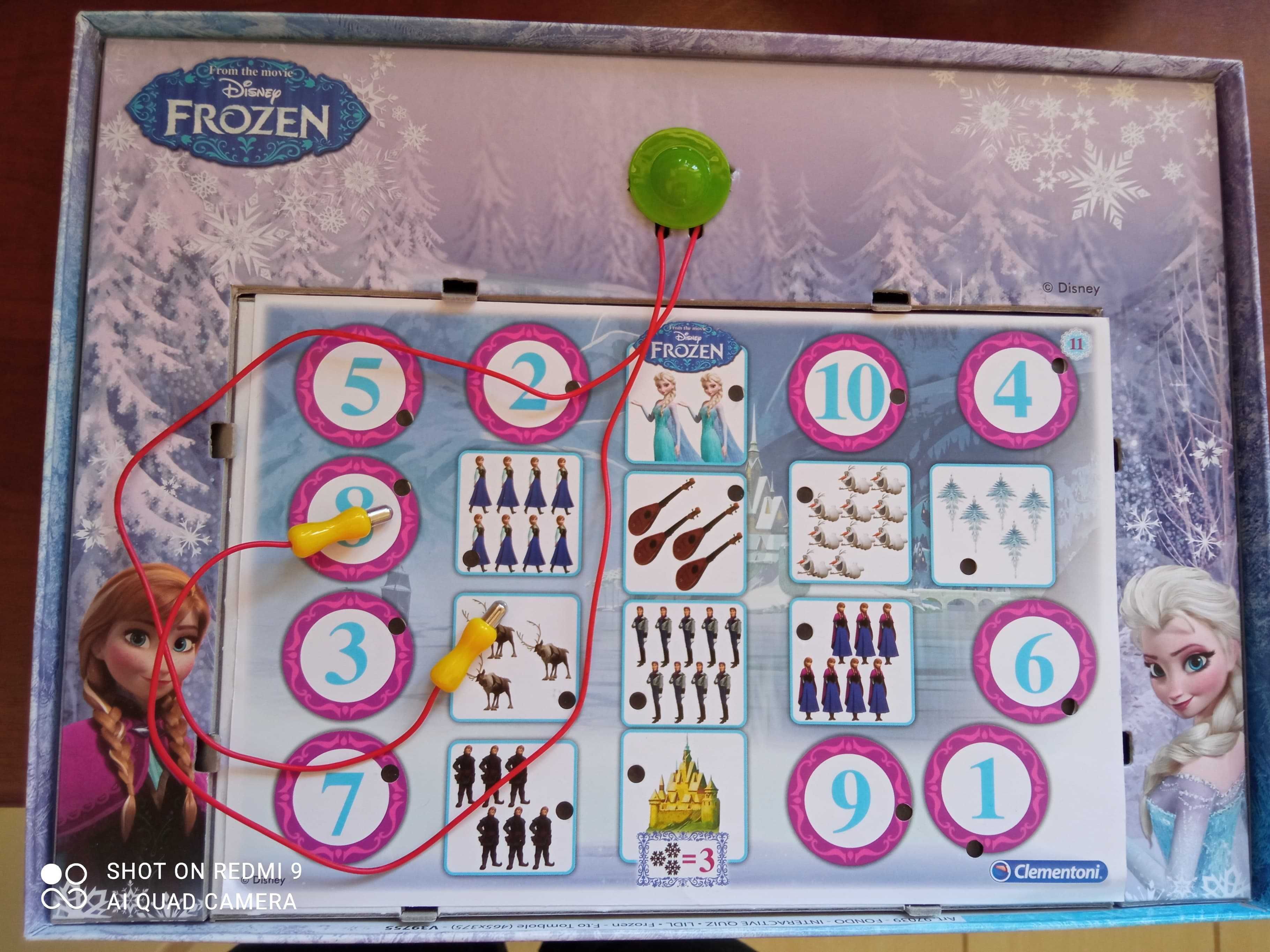 Quiz interaktywny puzzle Kraina lodu Frozen 4-6 lat